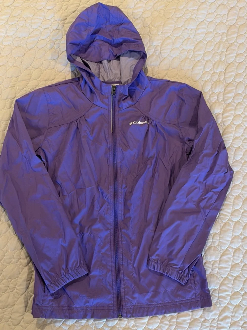 Columbia Lavender Hooded Raincoat